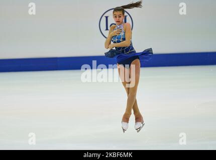 EMA Doboszova aus der Slowakei im Rahmen des Ladies Short Program bei den ISU-Europameisterschaften im Eiskunstlauf in der Steiermarkhalle, Graz, Österreich, am 24. Januar 2020. (Foto von Ulrik Pedersen/NurPhoto) Stockfoto