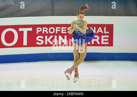 EMA Doboszova aus der Slowakei im Rahmen des Ladies Short Program bei den ISU-Europameisterschaften im Eiskunstlauf in der Steiermarkhalle, Graz, Österreich, am 24. Januar 2020. (Foto von Ulrik Pedersen/NurPhoto) Stockfoto