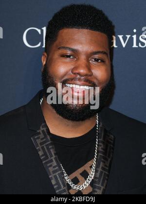 BEVERLY HILLS, LOS ANGELES, KALIFORNIEN, USA - 25. JANUAR: Khalid kommt zur Recording Academy und Clive Davis' Pre-GRAMMY Gala 2020, die am 25. Januar 2020 im Beverly Hilton Hotel in Beverly Hills, Los Angeles, Kalifornien, USA, stattfand. (Foto von Xavier Collin/Image Press Agency/NurPhoto) Stockfoto