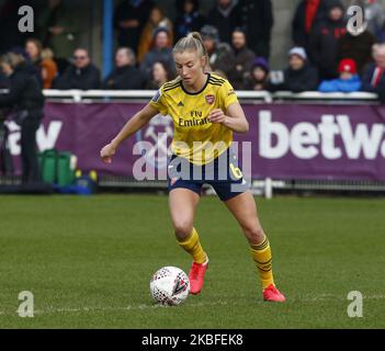 Leah Williamson von Arsenal beim Spiel der vierten Runde des FA Cup zwischen West Ham United Women und Arsenal im Rush Green Stadium am 27. Januar 2020 in Dagenham, England7 (Foto by Action Foto Sport/NurPhoto) Stockfoto