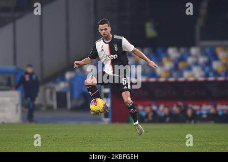 Miralem Pjanic von Juventus während der Serie Ein Spiel zwischen SSC Napoli und Juventus FC im Stadio San Paolo Neapel Italien am 26. Januar 2020. (Foto von Franco Romano/NurPhoto) Stockfoto