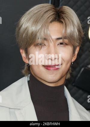 LOS ANGELES, KALIFORNIEN, USA – 26. JANUAR: Jimin von BTS kommt bei den jährlichen GRAMMY Awards 62. an, die am 26. Januar 2020 im Staples Center in Los Angeles, Kalifornien, USA, verliehen wurden. (Foto von Xavier Collin/Image Press Agency/NurPhoto) Stockfoto