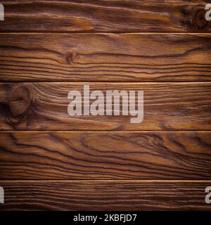 Alte Holzstruktur in warmen Brauntönen Stockfoto