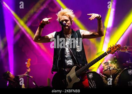 Deryck Whibley von Sum 41 spielt am 28 2020. Januar live im Lorenzini District in Mailand, Italien. Sum 41 ist eine kanadische Rockband, von ihrer Formation bis 2016 waren Sum 41 die 31. meistverkauften kanadischen Künstler in Kanada und unter den 10 meistverkauften kanadischen Bands in Kanada (Foto by Mairo Cinquetti/NurPhoto) Stockfoto