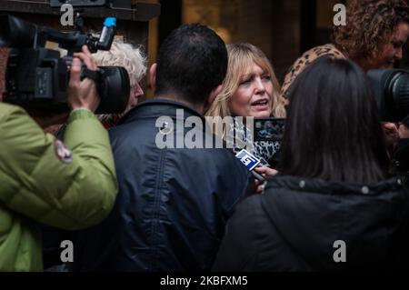 Eine allgemeine Ansicht des Palatino Grand Hotel, wo zwei chinesische Touristen, die Rom besuchten, am Donnerstag einen positiven Test auf ein neues Virus testeten, in Rom, Freitag, 31. Januar 2020. Italien Verbot alle Flüge aus und nach China, da die europäischen Länder ihre Reaktion auf das neue Virus verstärkt haben, das Tausende von Menschen in China krank gemacht hat und 19 andere Länder erreicht hat, ein Tourist, der im Grand Hotel Palatino in der Via Cavour übernachtet, wo die beiden chinesischen Touristen sind An Coronavirus erkrankt, gibt am 31. Januar 2020 in Rom, Italien, Erklärungen vor der Presse ab (Foto: Andrea Ronchini/NurPhoto) Stockfoto