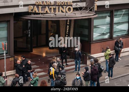 Eine allgemeine Ansicht des Palatino Grand Hotel, wo zwei chinesische Touristen, die Rom besuchten, am Donnerstag einen positiven Test auf ein neues Virus testeten, in Rom, Freitag, 31. Januar 2020. Italien Verbot alle Flüge aus und nach China, da die europäischen Länder ihre Reaktion auf das neue Virus verstärkt haben, das Tausende von Menschen in China krank gemacht hat und am 31. Januar 2020 in Rom, Italien, 19 weitere Länder erreicht hat (Foto: Andrea Ronchini/NurPhoto) Stockfoto