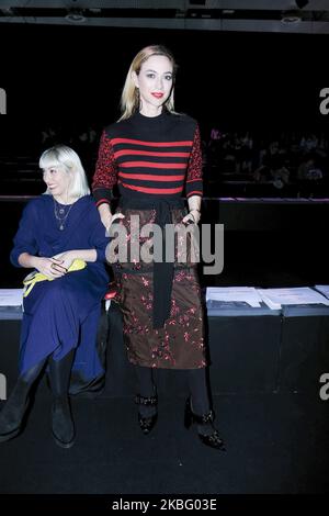 Marta Hazas während einer Modenschau während der Mercedes Benz Fashion Week Madrid Herbst/Winter 2020-21 am 1. Februar 2020 in Madrid, Spanien (Foto von Oscar Gonzalez/NurPhoto) Stockfoto