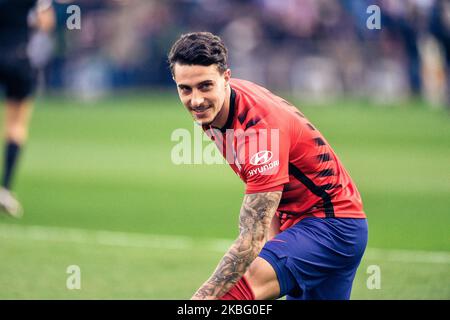 Mario Hermoso während des La Liga-Spiels zwischen Real Madrid und Atletico in Santiago Bernabeu am 01. Februar 2020 in Madrid, Spanien. (Foto von Rubén de la Fuente Pérez/NurPhoto) Stockfoto