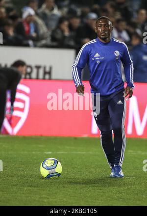 Majeed Waris, während des französischen Fußballspiels L1 zwischen Straßburg (RCSA) und Lille (LOSC), am 1. Februar 2020, im Stadion Meinau in Straßburg, Ostfrankreich (Foto: Elyxandro Cegarra/NurPhoto) Stockfoto