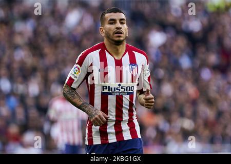 Angel Martin Correa von Atletico de Madrid während des La Liga-Spiels zwischen Real Madrid und Atletico de Madrid im Santiago Bernabeu Stadium in Madrid, Spanien. (Foto von A. Ware/NurPhoto) Stockfoto