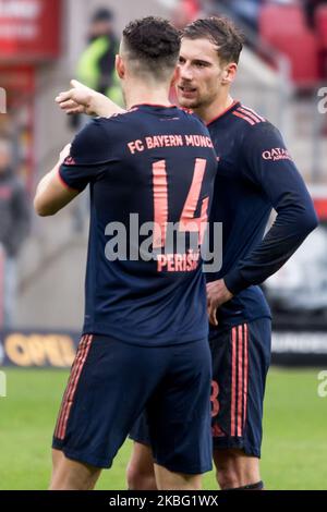 Ivan Perisic und Leon Goretzka vom FC Bayern München während des 1. Bundesliga-Spiel zwischen 1. Der FSV Mainz 05 und der FC Bayern München in der Opel Arena am 01. Februar 2020 in Mainz. (Foto von Peter Niedung/NurPhoto) Stockfoto