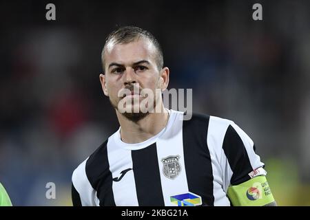 Astra's Denis Alibec reagiert während des Spiels der Rumänischen Liga 1, Runde 23 zwischen Dinamo Bukarest und Astra Giurgiu im Stadion Dinamo, in Bucurest am 1. Februar 2020. (Foto von Alex Nicodim/NurPhoto) Stockfoto