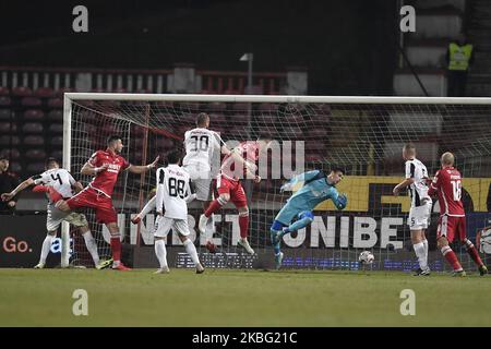 Ricardo Grigore von Dinamo Bucharest erzielt am 1. Februar 2020 im Stadion Dinamo in Bucurest im Spiel der Rumänischen Liga 1, Runde 23 zwischen Dinamo Bucharest und Astra Giurgiu. (Foto von Alex Nicodim/NurPhoto) Stockfoto