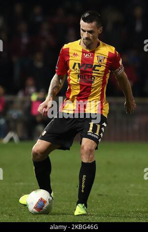 Christian Maggio (Benevento Calcio) während des Derby-Fußballspiels der italienischen Serie B zwischen Benevento Calcio und US Salernitana im Stadion Ciro Vigorito in Benevento, Italien am 2. Februar 2020 (Foto: Paolo Manzo/NurPhoto) Stockfoto