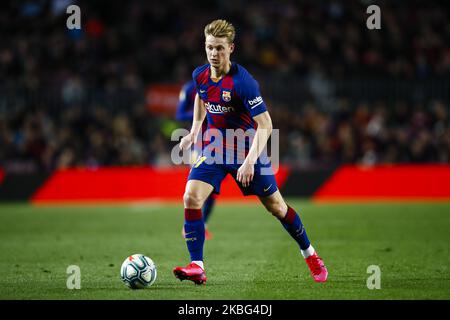 21 Frenkie De Jong aus Holland des FC Barcelona während des La Liga-Spiels zwischen dem FC Barcelona und Levante UD am 02. Februar 2020 im Camp Nou in Barcelona, Spanien. (Foto von Xavier Bonilla/NurPhoto) Stockfoto