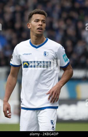 Marcel kostspielig von 1. FC Magdeburg während des 3. Bundesliga-Spiel zwischen SV Waldhof Mannheim und 1. FC Magdeburg am 02. Februar 2020 im Carl-Benz-Stadion in Mannheim. (Foto von Peter Niedung/NurPhoto) Stockfoto