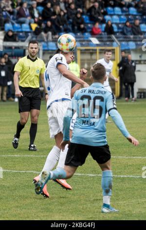 Tobias Müller von 1. FC Magdeburg während des 3. Bundesliga-Spiel zwischen SV Waldhof Mannheim und 1. FC Magdeburg am 02. Februar 2020 im Carl-Benz-Stadion in Mannheim. (Foto von Peter Niedung/NurPhoto) Stockfoto