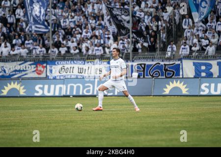 Tobias Müller von 1. FC Magdeburg während des 3. Bundesliga-Spiel zwischen SV Waldhof Mannheim und 1. FC Magdeburg am 02. Februar 2020 im Carl-Benz-Stadion in Mannheim. (Foto von Peter Niedung/NurPhoto) Stockfoto