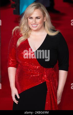 Rebel Wilson nimmt am 02. Februar 2020 in London, England, an den EE British Academy Film Awards 2020 in der Royal Albert Hall Teil. (Foto von Robin Pope/NurPhoto) Stockfoto