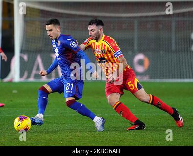 Lecce, Italien - 2. Februar 2020 Alejandro Berenguer vom FC Turin während der Serie Ein Spiel zwischen uns Lecce und dem FC Turin am 2. februar 2020 Stadion 'Via del Mare' in Lecce, Italien (Foto von Gabriele Maricchiolo/NurPhoto) Stockfoto