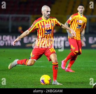 Lecce, Italien - 2. Februar 2020 Riccardo Saponara von uns Lecce während der Serie Ein Spiel zwischen uns Lecce und Turin FC am 2. februar 2020 Stadion 'Via del Mare' in Lecce, Italien (Foto von Gabriele Maricchiolo/NurPhoto) Stockfoto