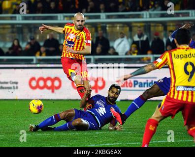 Lecce, Italien - 2. Februar 2020 Riccardo Saponara von uns Lecce während der Serie Ein Spiel zwischen uns Lecce und Turin FC am 2. februar 2020 Stadion 'Via del Mare' in Lecce, Italien (Foto von Gabriele Maricchiolo/NurPhoto) Stockfoto