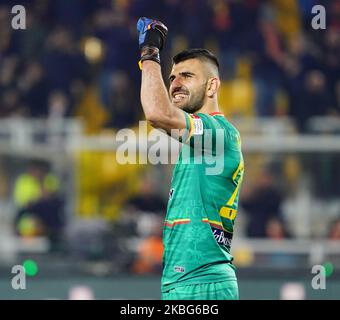 Lecce, Italien - 2. Februar 2020 Mauro Vigorito von uns Lecce während der Serie Ein Spiel zwischen uns Lecce und Turin FC am 2. februar 2020 Stadion 'Via del Mare' in Lecce, Italien (Foto von Gabriele Maricchiolo/NurPhoto) Stockfoto