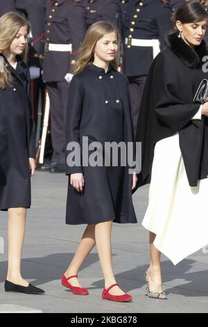 Prinzessin Leonor von Spanien nimmt an der feierlichen Eröffnung der Legislaturperiode 14. im spanischen Parlament am 03. Februar 2020 in Madrid, Spanien, Teil. (Foto von Oscar Gonzalez/NurPhoto) Stockfoto