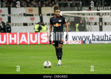 Almamy Touré aus Leipzig während des DFB-Pokalmatches zwischen Eintracht Frankfurt und RB Leipzig am 04. Februar 2020 in der Commerzbank-Arena in Frankfurt am Main. (Foto von Peter Niedung/NurPhoto) Stockfoto