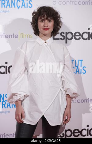 Aida Folch nimmt am 5. Februar 2020 an der Premiere von „Especiales“ im Kino „French Institute“ in Madrid, Spanien Teil (Foto: Carlos Dafonte/NurPhoto) Stockfoto