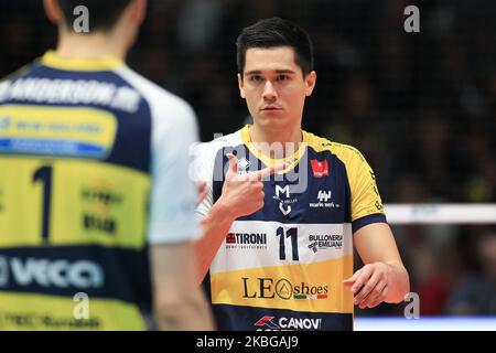 CHRISTENSON Micah beim Spiel der italienischen Volleyball-Liga der Männer zwischen Leo Shoes Modena und Cucine Lube Civitanova am 5. Februar 2020 in Palapanini in Modena, Italien. (Foto von Emmanuele Ciancaglini/NurPhoto) Stockfoto