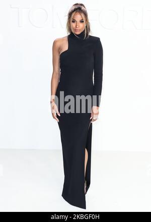 HOLLYWOOD, LOS ANGELES, KALIFORNIEN, USA - 07. FEBRUAR: Ciara kommt an der Tom Ford: Herbst/Winter 2020 Fashion Show, die am 7. Februar 2020 in den Milk Studios in Hollywood, Los Angeles, Kalifornien, USA, stattfand. (Foto von Xavier Collin/Image Press Agency/NurPhoto) Stockfoto