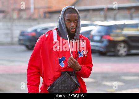 Adama Diakhaby (14) aus Nottingham Forest während des Sky Bet Championship-Spiels zwischen Nottingham Forest und Leeds United am City Ground, Nottingham, am Samstag, 8.. Februar 2020. (Foto von Jon Hobley/MI News/NurPhoto) Stockfoto