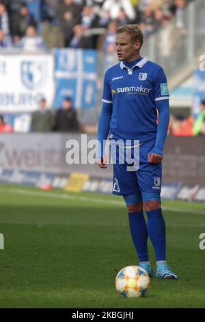 Sören Bertram von Magdeburg während des 3. Bundesliga-Spiel zwischen 1. FC Magdeburg und SV Meppen in der MDCC-Arena am 08. Februar 2020 in Magdeburg. (Foto von Peter Niedung/NurPhoto) Stockfoto