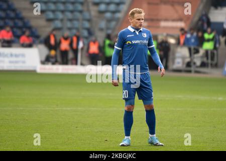 Sören Bertram von Magdeburg während des 3. Bundesliga-Spiel zwischen 1. FC Magdeburg und SV Meppen in der MDCC-Arena am 08. Februar 2020 in Magdeburg. (Foto von Peter Niedung/NurPhoto) Stockfoto