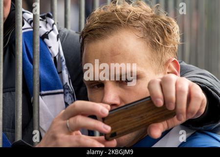 Sören Bertram aus Magdeburg sieht nach dem Verlust des 3 niedergeschlagen aus. Bundesliga-Spiel zwischen 1. FC Magdeburg und SV Meppen in der MDCC-Arena am 08. Februar 2020 in Magdeburg. (Foto von Peter Niedung/NurPhoto) Stockfoto