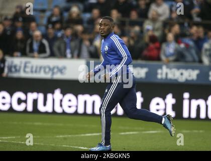 Majeed Waris, während des französischen Fußballspiels L1 zwischen Straßburg (RCSA) und Reims (SR), am 9. Februar 2020 im Stadion Meinau (Foto: Elyxandro Cegarra/NurPhoto) Stockfoto