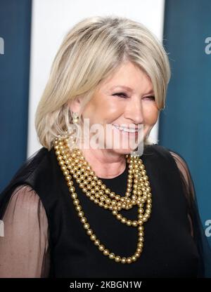 BEVERLY HILLS, LOS ANGELES, KALIFORNIEN, USA - 09. FEBRUAR: Martha Stewart kommt bei der Vanity Fair Oscar Party 2020 an, die am 9. Februar 2020 im Wallis Annenberg Center for the Performing Arts in Beverly Hills, Los Angeles, Kalifornien, USA, stattfand. (Foto von Xavier Collin/Image Press Agency/NurPhoto) Stockfoto