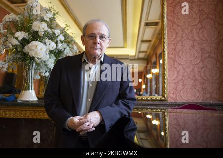 Der Schauspieler Emilio Gutierrez Caba posiert während der Porträtsitzung am 12. Februar 2020 in Madrid, Spanien. (Foto von Oscar Gonzalez/NurPhoto) Stockfoto