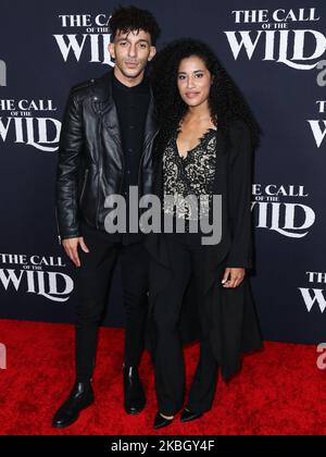 HOLLYWOOD, LOS ANGELES, KALIFORNIEN, USA - 13. FEBRUAR: Khleo Thomas kommt bei der Weltpremiere von „The Call of the Wild“ der 20. Century Studios an, die am 13. Februar 2020 im El Capitan Theatre in Hollywood, Los Angeles, Kalifornien, USA, stattfand. (Foto von Xavier Collin/Image Press Agency/NurPhoto) Stockfoto