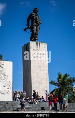 Ein Blick auf das Che Guevara-Denkmal und das Mausoleum in Santa Clara, Kuba, am 22. Januar 2020. (Foto von Manuel Romano/NurPhoto) Stockfoto