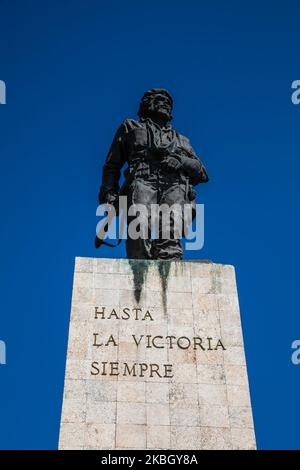 Ein Blick auf das Che Guevara-Denkmal und das Mausoleum in Santa Clara, Kuba, am 22. Januar 2020. (Foto von Manuel Romano/NurPhoto) Stockfoto