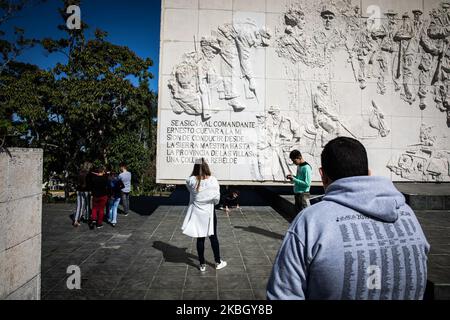 Ein Blick auf das Che Guevara-Denkmal und das Mausoleum in Santa Clara, Kuba, am 22. Januar 2020. (Foto von Manuel Romano/NurPhoto) Stockfoto
