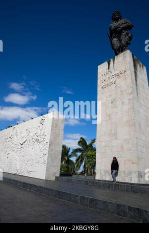 Ein Blick auf das Che Guevara-Denkmal und das Mausoleum in Santa Clara, Kuba, am 22. Januar 2020. (Foto von Manuel Romano/NurPhoto) Stockfoto