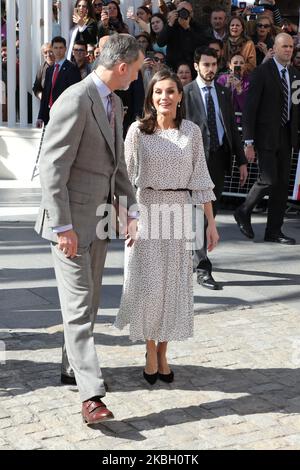 König Rocio Almonte (Huelva) besuchte die Pfarrei Nuestra Senora De La Asuncion anlässlich des Marianischen Jubillee-Jahres in Almonte am 14. Februar 2020 in Almonte, Spanien. (Foto: David Carbajo/NurPhoto) Stockfoto