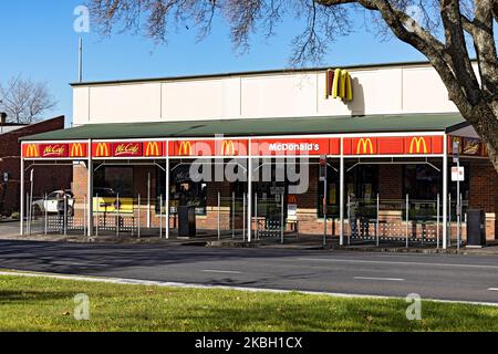 Ballarat Australia / McDonald's McCaf'e Restaurant in der Sturt Street Ballarat. Stockfoto