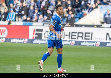 Marcel kostspielig von Magdeburg schaut auf während des 3. Bundesliga-Spiel zwischen 1. FC Magdeburg und Chemnitzer FC in der MDCC-Arena am 15. Februar 2020 in Magdeburg (Foto: Peter Niedung/NurPhoto) Stockfoto