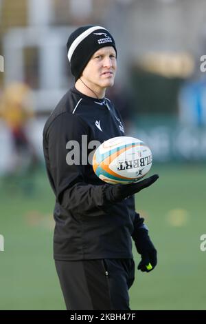 Dave Walder (Cheftrainer von Newcastle Falcons) während des Greene King IPA Championship-Spiels zwischen Newcastle Falcons und Cornish Pirates im Kingston Park, Newcastle am Sonntag, den 16.. Februar 2020. (Foto von Chris Lishman/MI News/NurPhoto) Stockfoto