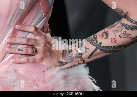 BEVERLY HILLS, LOS ANGELES, KALIFORNIEN, USA - 09. FEBRUAR: Paris Jackson kommt bei der Vanity Fair Oscar Party 2020 an, die am 9. Februar 2020 im Wallis Annenberg Center for the Performing Arts in Beverly Hills, Los Angeles, Kalifornien, USA, stattfand. (Foto von Xavier Collin/Image Press Agency/NurPhoto) Stockfoto