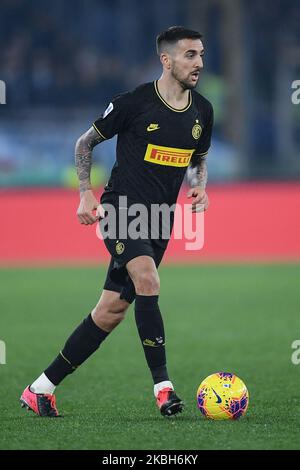 Matias Vecino vom FC Internazionale während des Serie A-Spiels zwischen Lazio und FC Internazionale im Stadio Olimpico, Rom, Italien am 16. Februar 2020. (Foto von Giuseppe Maffia/NurPhoto) Stockfoto